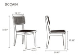 Giverny Dining Chair in Nature Cane (set of 2) by Manhattan Comfort at Eve Furniture