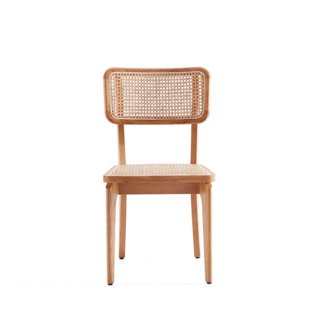 Giverny Dining Chair in Nature Cane (set of 2) by Manhattan Comfort at Eve Furniture
