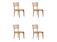 Giverny Dining Chair in Nature Cane (set of 4) by Manhattan Comfort at Eve Furniture