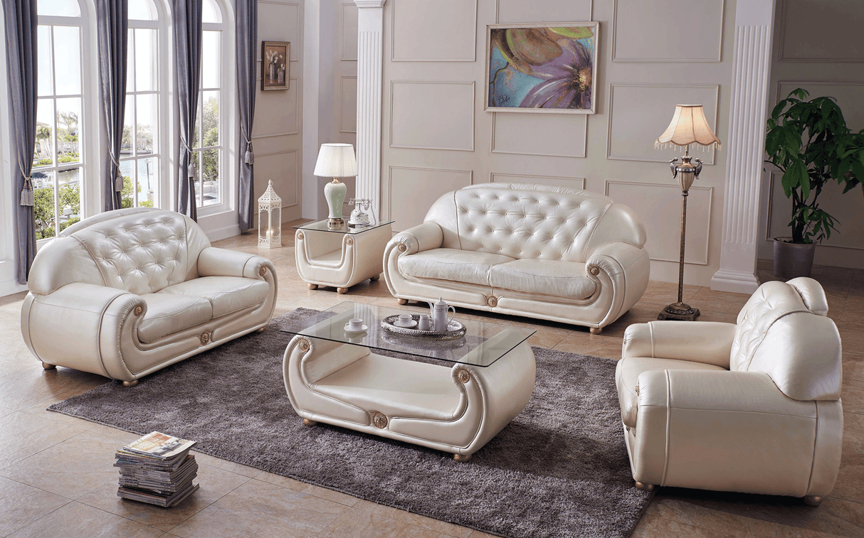 Giza Full Leather in Beige by ESF Furniture at Eve Furniture