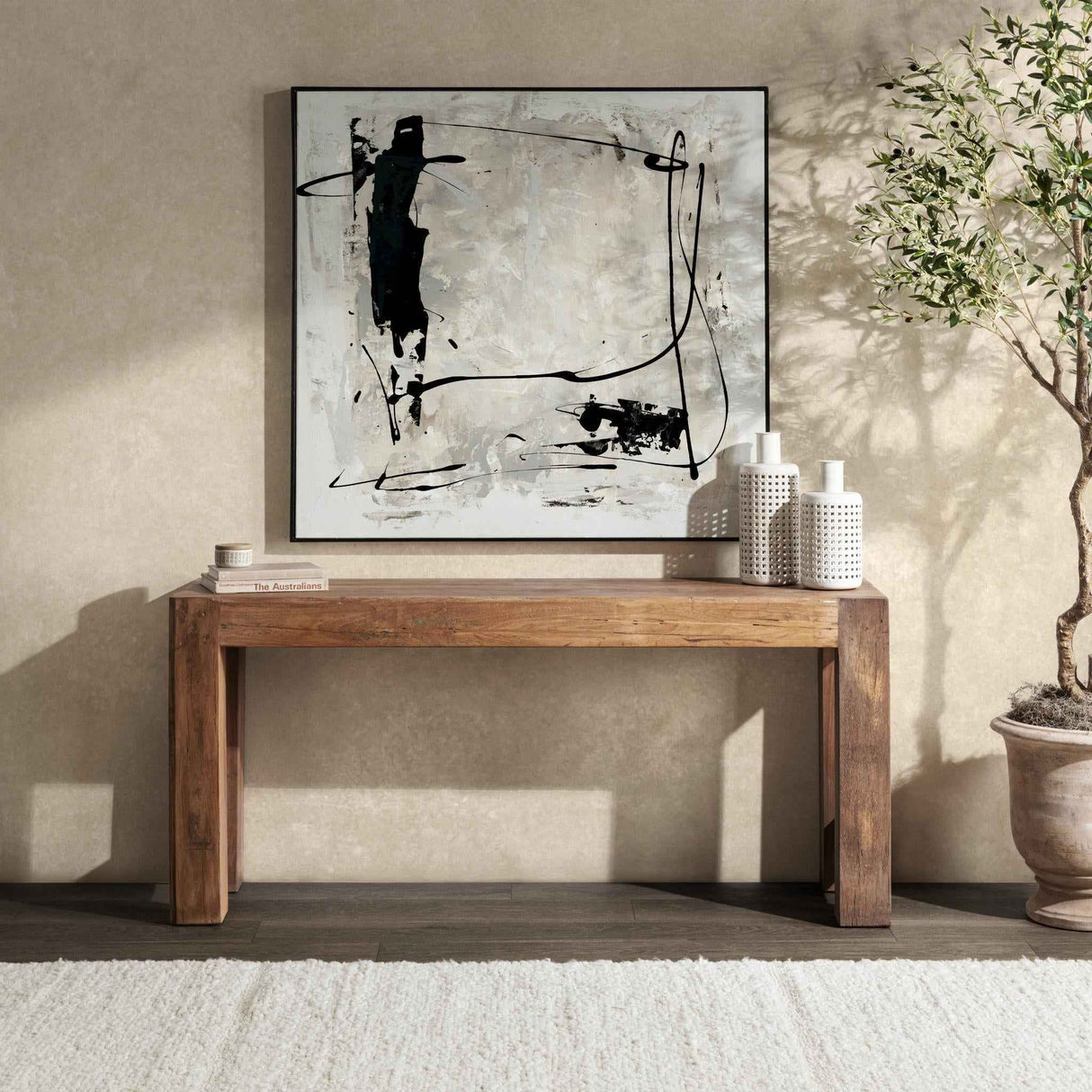 Giza Natural Console table by Classic Home at Eve Furniture