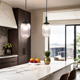 Giza Pendant Lamp - Black and Clear by Ashcroft Furniture at Eve Furniture