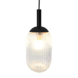 Giza Pendant Lamp - Black and Clear by Ashcroft Furniture at Eve Furniture