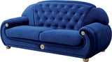 Giza Sofa Fabric in Dark Blue by ESF Furniture at Eve Furniture