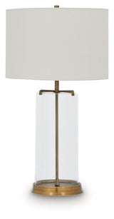 Gizeh Clear/Gold Finish Table Lamp by ASHLEY FURNITURE at Eve Furniture