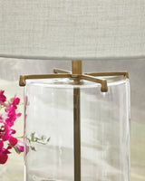 Gizeh Clear/Gold Finish Table Lamp by ASHLEY FURNITURE at Eve Furniture