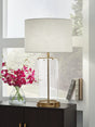 Gizeh Clear/Gold Finish Table Lamp by ASHLEY FURNITURE at Eve Furniture