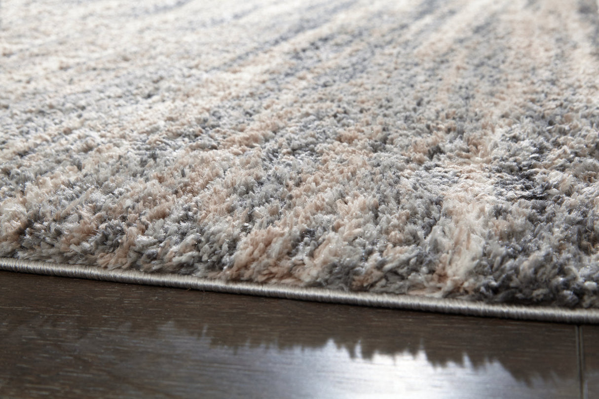 Gizela Ivory/Beige/Gray Medium Rug by Ashley at Eve Furniture