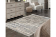 Gizela Ivory/Beige/Gray Medium Rug by Ashley at Eve Furniture