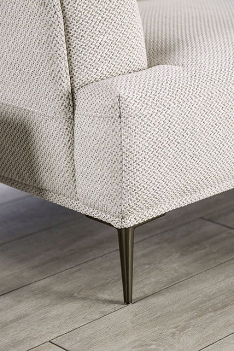 Gladbach Beige Upholstery Living Room Set by Furniture of America at Eve Furniture