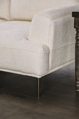 Gladbach Linen White Sofa