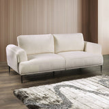 Gladbach Linen White Upholstery Living Room Set by Furniture of America at Eve Furniture
