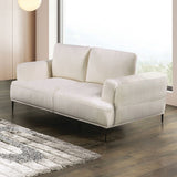 Gladbach Linen White Upholstery Living Room Set by Furniture of America at Eve Furniture
