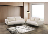 Gladbach Linen White Upholstery Living Room Set by Furniture of America at Eve Furniture