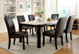 Gladstone Dark Walnut/Ivory Dining Table Only by Furniture of America at Eve Furniture