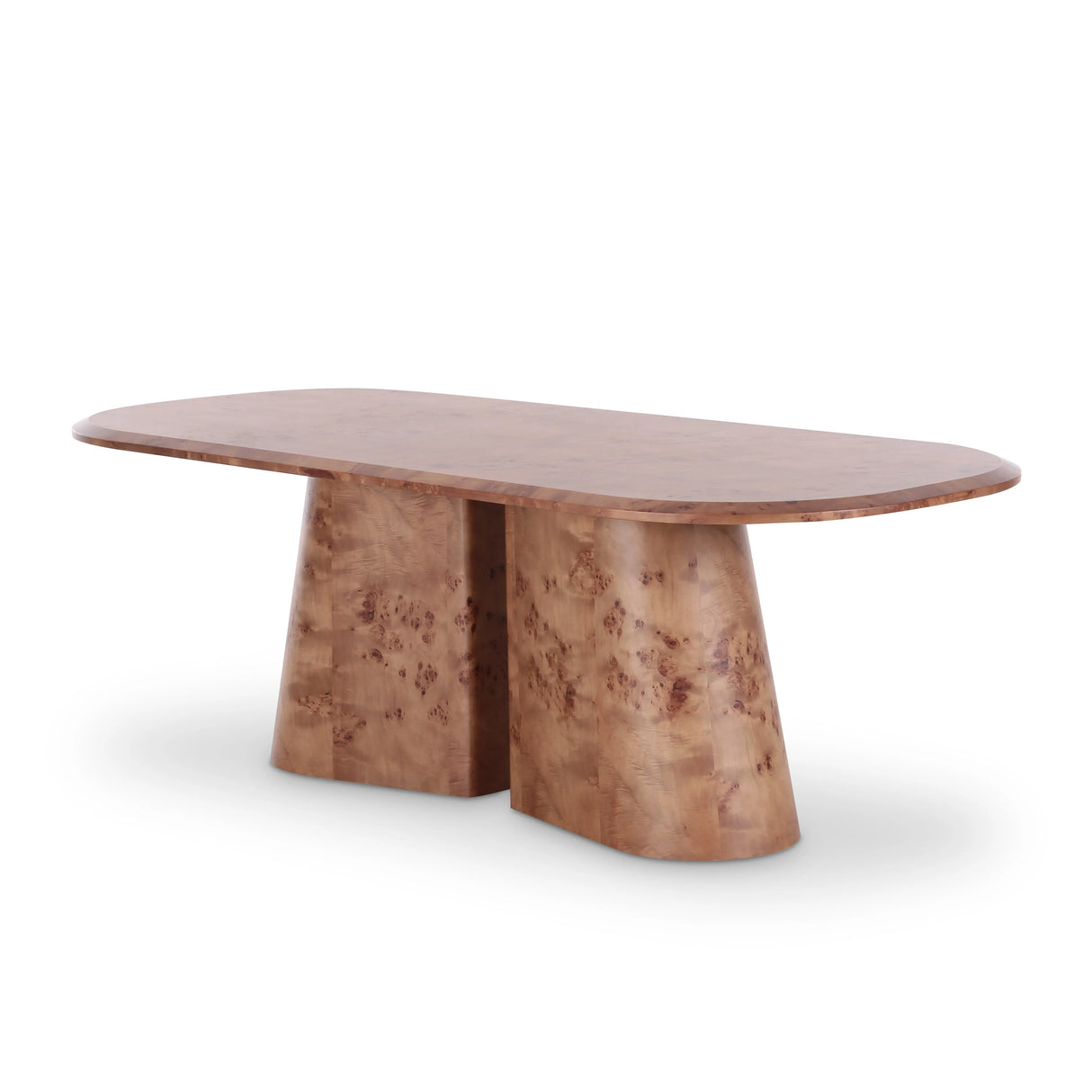 Gladyss 87" Burl Oval Dining Table by TOV Furniture at Eve Furniture