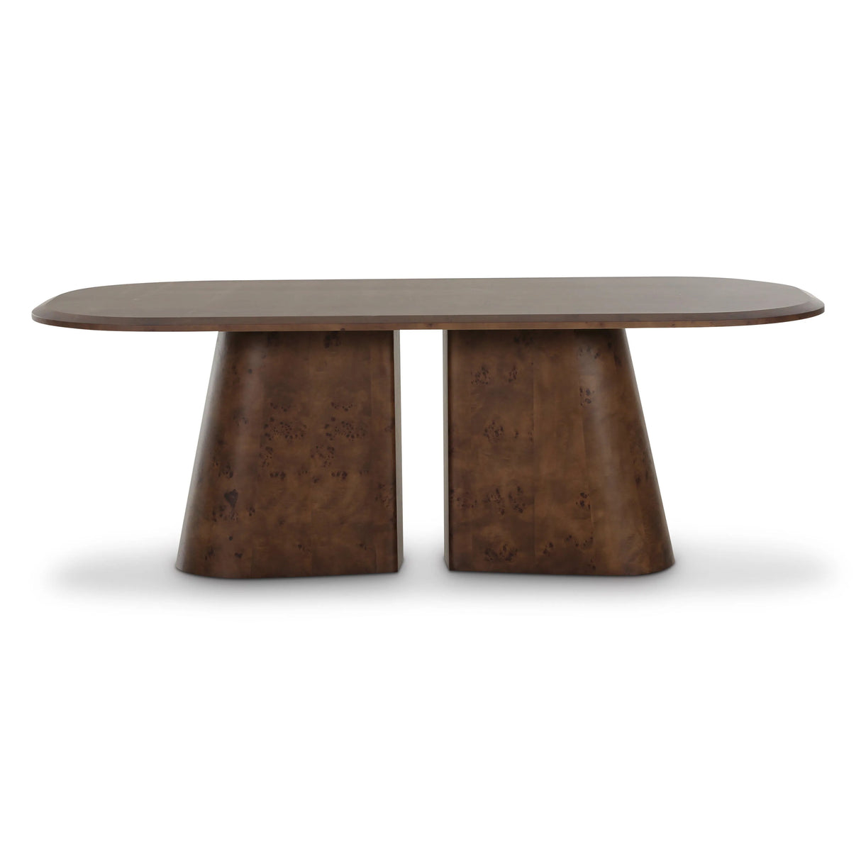 Gladyss 87" Burl Oval Dining Table by TOV Furniture at Eve Furniture
