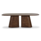 Gladyss 87" Burl Oval Dining Table by TOV Furniture at Eve Furniture