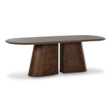 Gladyss 87" Burl Oval Dining Table by TOV Furniture at Eve Furniture
