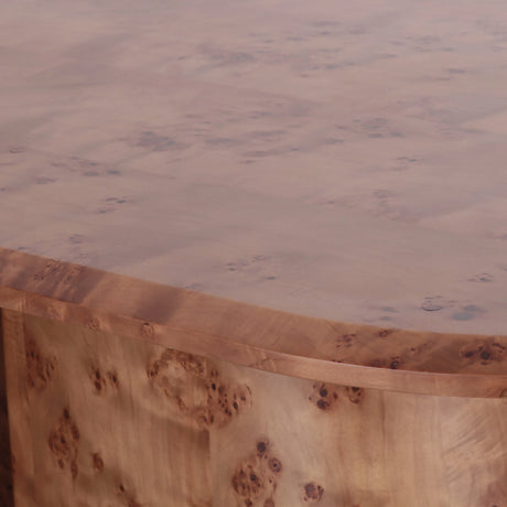 Gladyss 87" Burl Oval Dining Table by TOV Furniture at Eve Furniture