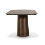 Gladyss Brown Burl Oval 87" Dining Table by TOV Furniture at Eve Furniture