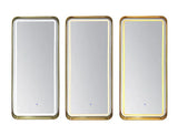 Glam Gold Modest Floor Mirror by New Era Innovations at Eve Furniture