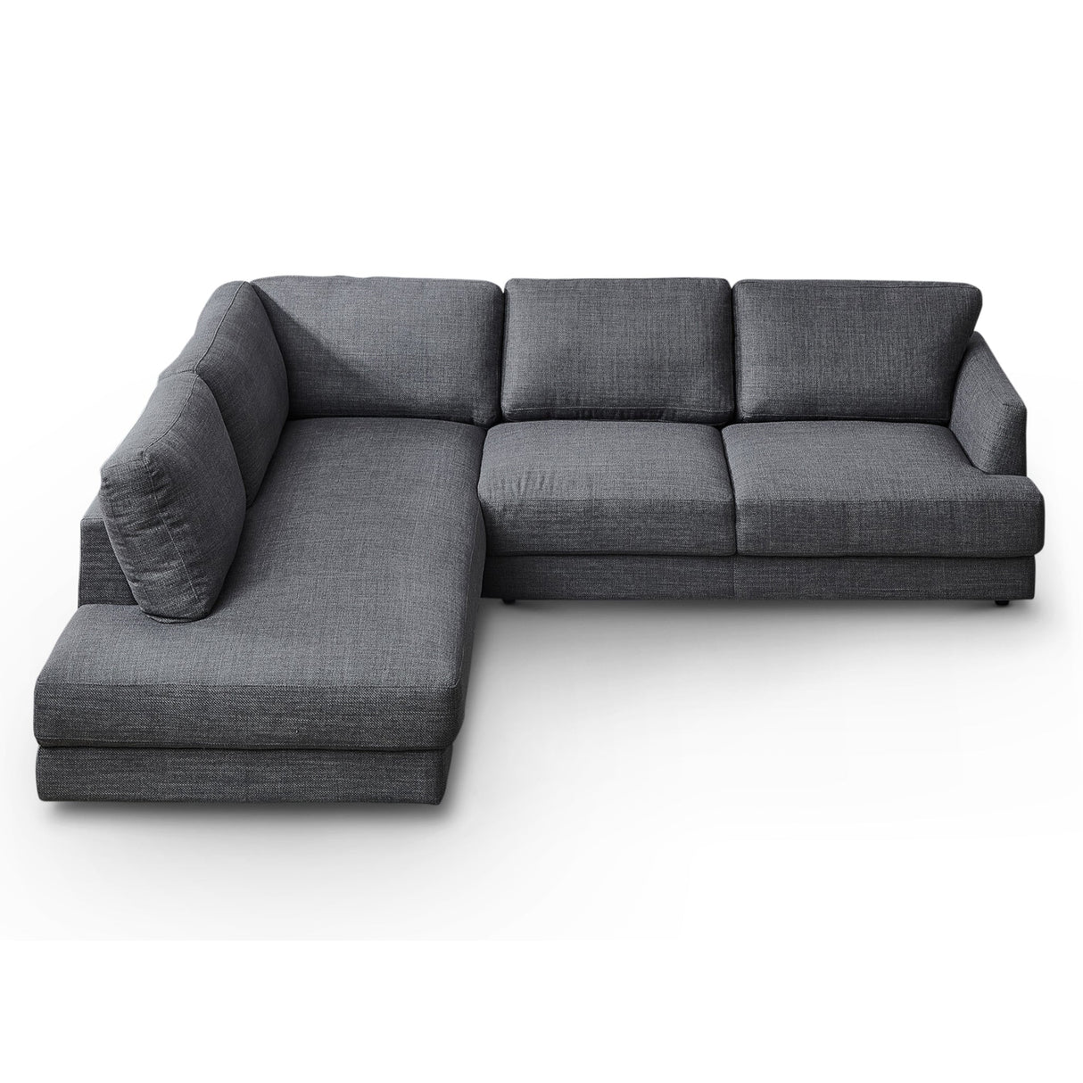 Glander Grey Fabric Left-Facing Sectional Sofa by Ashcroft Furniture at Eve Furniture