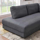Glander Grey Fabric Left-Facing Sectional Sofa by Ashcroft Furniture at Eve Furniture
