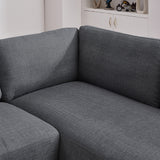 Glander Grey Fabric Right-Facing Sectional Sofa by Ashcroft Furniture at Eve Furniture