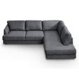 Glander Grey Fabric Right-Facing Sectional Sofa by Ashcroft Furniture at Eve Furniture