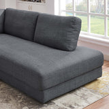 Glander Grey Sectional Sofa Left Facing by Ashcroft Furniture at Eve Furniture