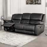 Glarus Black Manual Sofa