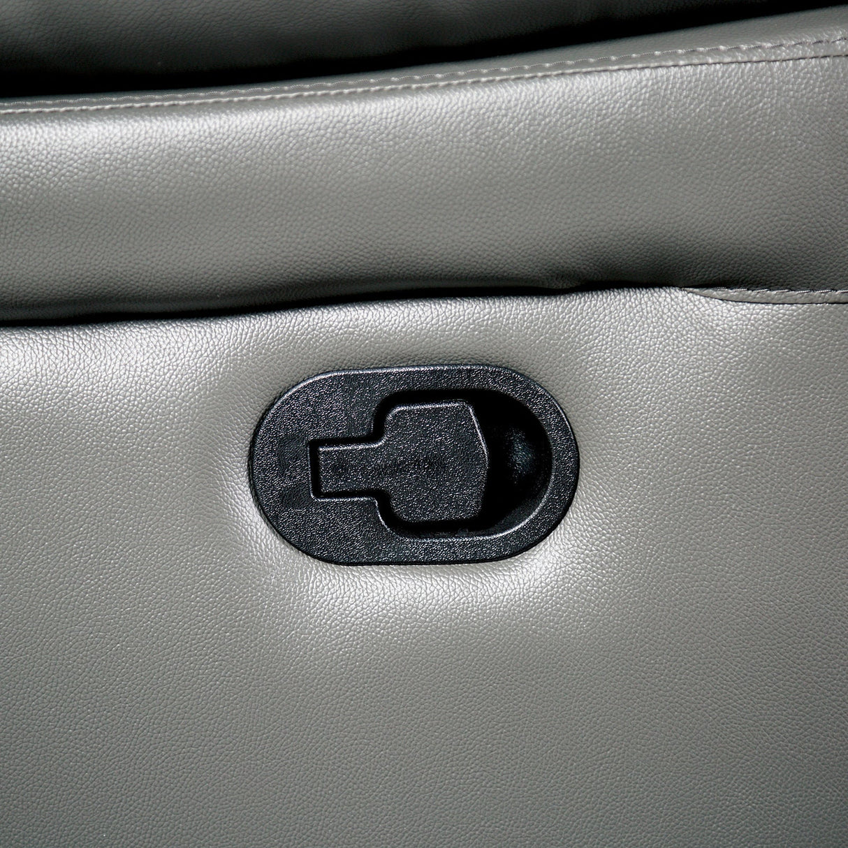 Glarus Dark Gray Leather Match Reclining Living Room Set by Furniture of America at Eve Furniture