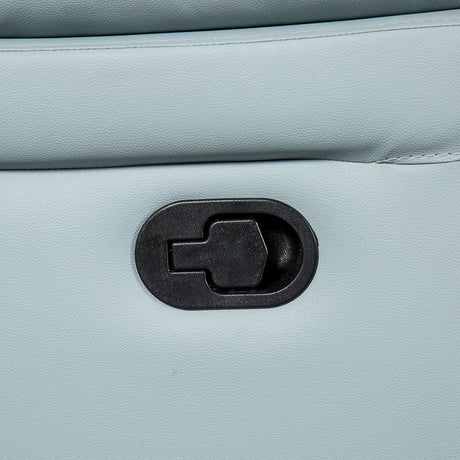 Glarus Powder Blue Leather Match Reclining Living Room Set by Furniture of America at Eve Furniture