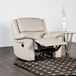 Glarus White Recliner Chair by Furniture of America at Eve Furniture