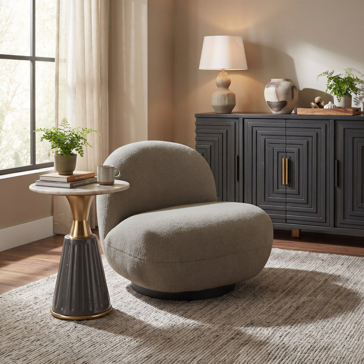 Glasa Multicolor Side Table by Zuomod at Eve Furniture