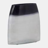 Glass, 11" Ombre Vase, Blue