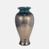 Glass, 12"h Olpe Vase, Teal