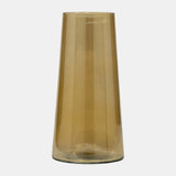 Glass, 12" Luster Vase, Gold