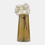 Glass, 12" Luster Vase, Gold