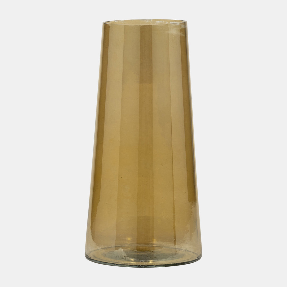 Glass, 12" Luster Vase, Gold