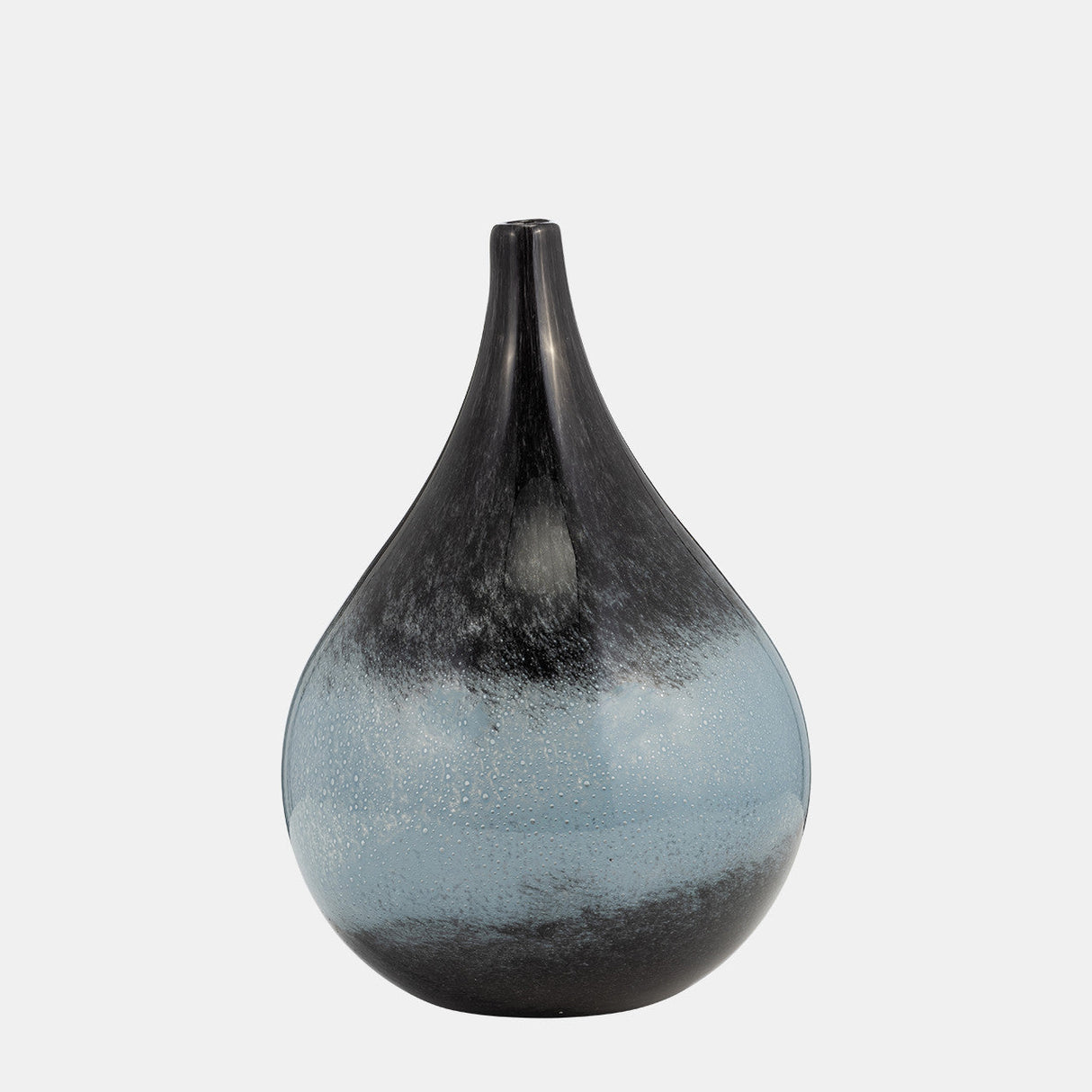 Glass, 12" Vase Blue Ombre