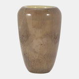 Glass, 13" 2-tone Vase, Nude