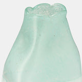 Glass 13" Bottle Vase, Aqua Haze