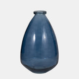 Glass, 15" Balloon Vase, Blue