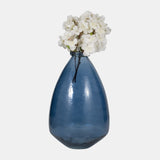 Glass, 15" Balloon Vase, Blue