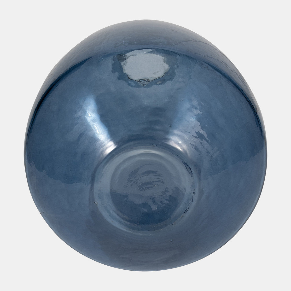 Glass, 15" Balloon Vase, Blue