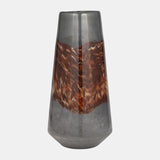 Glass, 17" Vase Grey/brown