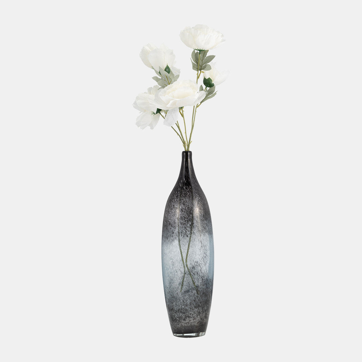 Glass, 18" Vase Blue Ombre