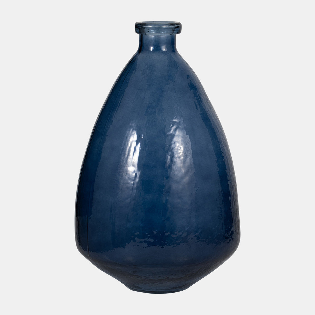 Glass, 19" Balloon Vase, Blue